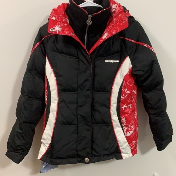 Amazing cond Ski jacket 60% down filler all the bells and whistles see photos - Picture 2 of 10